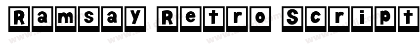 Ramsay Retro Script字体转换